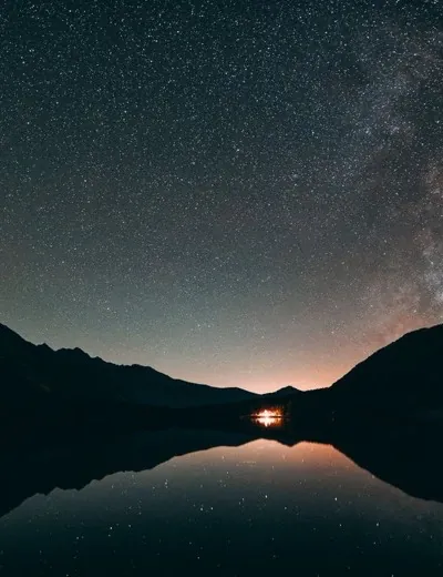 Starlit Lake backdrop
